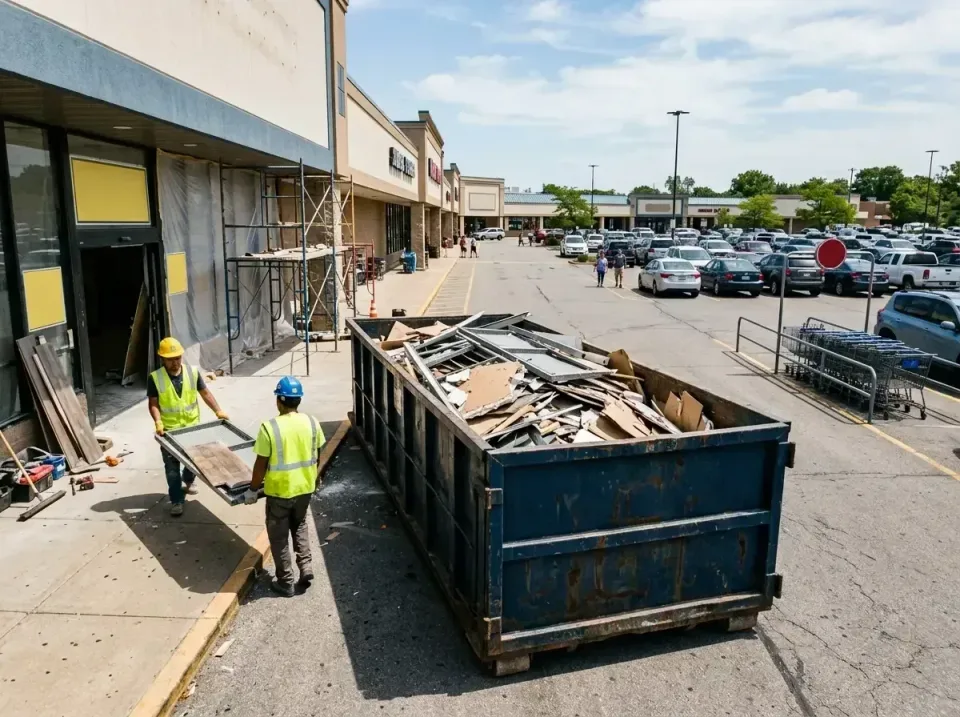 retail-store-renovation-debris-003 — frequently asked questions, Roll-off Dumpster Rentals in Indiana